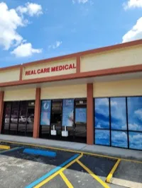 Exterior of REAL CARE MEDICAL INC, immigration medical exam clinic in Miami, Florida
