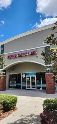 Exterior of Express Family Clinic, immigration medical exam clinic in Orlando, Florida