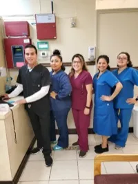 Inside Clinica Hispana II PA, immigration medical exam office in Houston, Texas