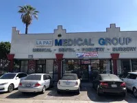 Exterior of La Paz Medical Group, immigration medical exam clinic in Los Angeles, California