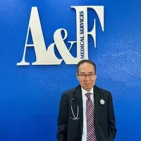 Exterior of A&amp;F Medical Services, immigration medical exam clinic in Miami, Florida