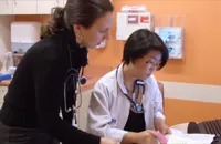 Inside ECHO Free Clinic, immigration medical exam office in Bronx, New York
