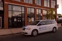 Exterior of SMG Antillas Family Medical Center, immigration medical exam clinic in Chicago, Illinois